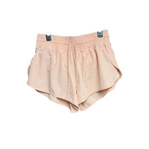 90 Degree By Reflex Light Peach Athletic Shorts drawstring liner inside XL